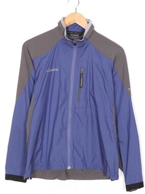 Columbia Titanium Women’s Blue and Gray Lightweight Windbreaker Outdoors  Jacket